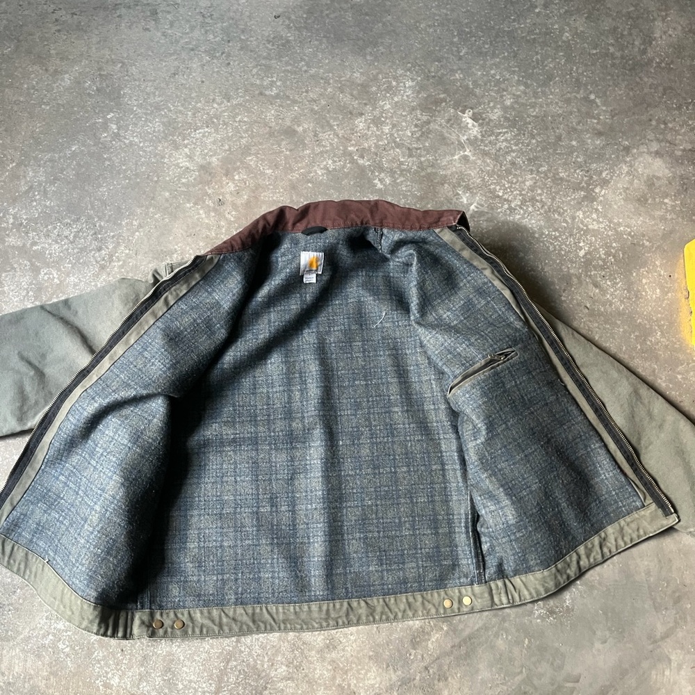 Vintage Carhartt Detroit Jacket J97 Mos Green - Gem